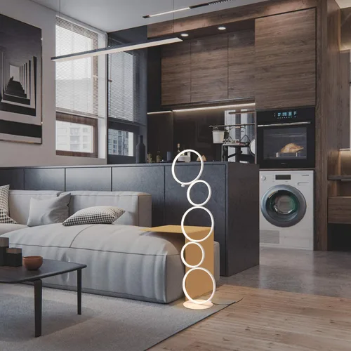Miniatura 3 de SomSom Lámpara de pie LED moderna - Muy alto brillo, lámpara de interior - Luz de pie para sala de estar - Alternativa al halógeno - Regulador