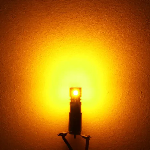 Miniatura 6 de PHINLION BA9S 1889 bombilla LED amarilla ámbar súper brillante 53 57 1895 3893 12929 T4W H5W H10W 12V bombillas LED no polarizadas para lectura