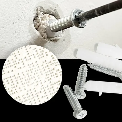 Miniatura 2 de Paquete de 20 paquetes de reparación de anclaje de mampostería para paneles de yeso, relleno de parche de orificio de pared resistente, se adapta a