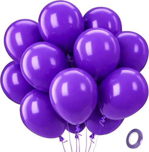 Miniatura 19 de Patimate Paquete de 150 globos negros de látex negro mate de 5 pulgadas para cumpleaños, graduación, jubilación, boda, aniversario, baby shower