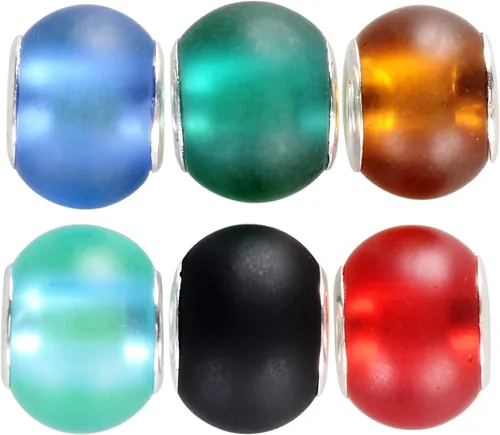 Miniatura 8 de RUBYCA 30 cuentas de cristal de Murano abstracto a granel para pulseras europeas para hacer joyas de bricolaje