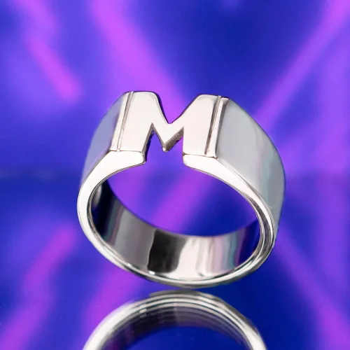 Miniatura 2 de AILIN Anillos personalizados con nombre de plata de ley 925 personalizados 1 2 3 iniciales anillos personalizados con dos nombres para mujeres