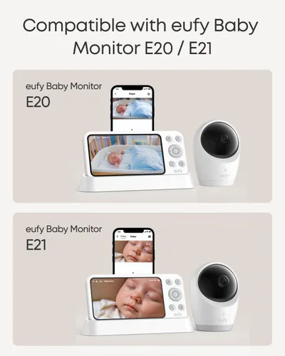 Miniatura 5 de eufy - Monitor de bebé E20 y base de carga para monitor de bebé (paquete)