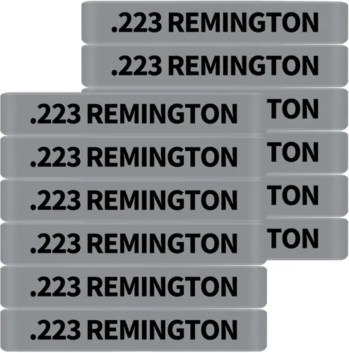 Miniatura 14 de Paquete de 12 bandas de marcado Miaozhun .223 Remington Magazine .223 para identificación de calibre de revista