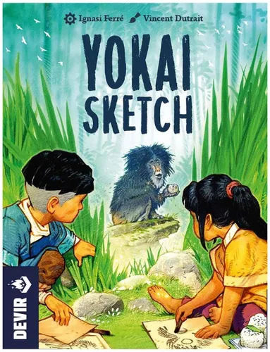 Miniatura 2 de Devir - Juego de cartas Yokai Sketch, juego de colección estratégica con tema de espíritus japoneses, juego de estrategia familiar para dos