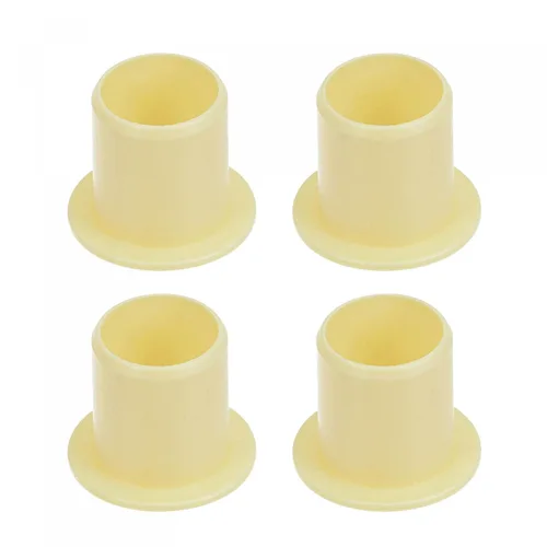 Miniatura 22 de uxcell Rodamientos de manga con bridas 0.315 in diámetro interior 0.394 in OD 0.394 in longitud POM envueltos bujes sin aceite amarillo 4pcs