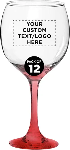 Miniatura 11 de Juego de copas de vino personalizadas para boda Premiere de 20.5 onzas, paquete a granel personalizado, cristalería de restaurante, perfectas