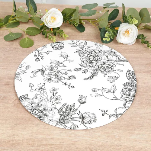 Miniatura 10 de Efavormart - Paquete de 50 platos redondos de bagazo biodegradables blancos de 7 pulgadas, compostables, ecológicos, desechables, aperitivos, Tipo 17