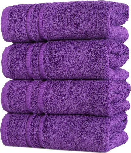 Miniatura 50 de Juego de 6 toallas de baño negras para baño, algodón turco original, suave, absorbente y de primera calidad, 2 toallas de baño, 2 manos y 2 toallas
