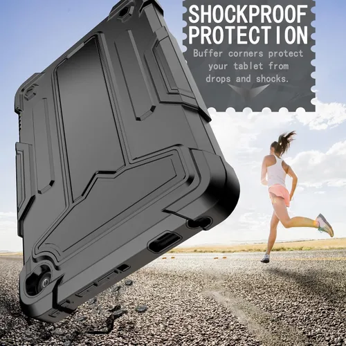 Miniatura 5 de EpicGadget Funda para tablet Amazon Fire 7 (12ª generación, lanzada en 2022) – Funda híbrida resistente a los impactos con soporte + 1 lápiz