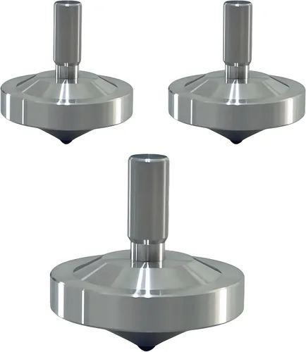 Miniatura 2 de Giroscopio giratorio de cabeza, juguete de acero inoxidable, giro largo de 5 a 11 minutos con rodamientos dobles, juguete de alivio de estrés