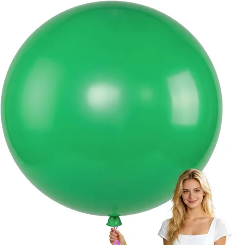 Miniatura 58 de KALOR Globos gigantes retro azul brumoso de 36 pulgadas, paquete de 6 globos de látex grandes redondos retro azul brumoso para aniversario