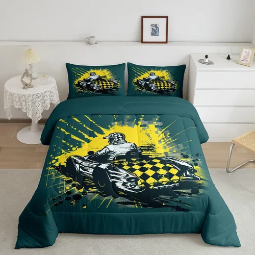 Miniatura 20 de Juego de ropa de cama de hurón tamaño individual para niños, diseño de dibujos animados de hurones para niños, bonito edredón acolchado de animales