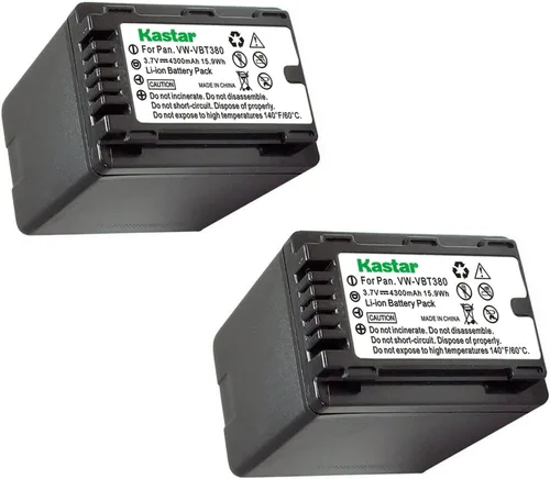 Miniatura 6 de Kastar Paquete de 1 batería VW-VBT380 de repuesto para Panasonic HC-W850, HC-W850EB, HC-W850M, HC-W850GK, HC-W850MGK, HC-W850K, HC-W870M, HC-WX970M