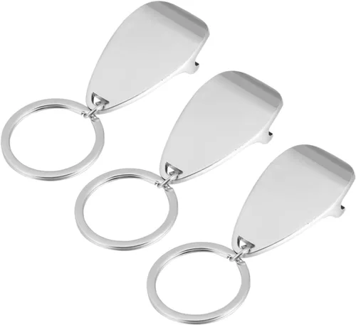 UPKOCH 3 piezas de abrelatas llavero para hombres, llavero de coche para hombres, llavero de cerveza, llavero de vino de metal plateado para hombre