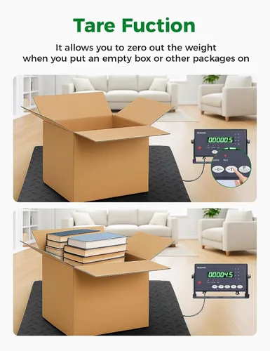 Miniatura 5 de 48"x 60" 10000Lbs Arczorix Industrial Floor Scale, Precision Pallet Scale with Digital Indicator, Heavy Duty Weighing Scale for Floor Bench Office