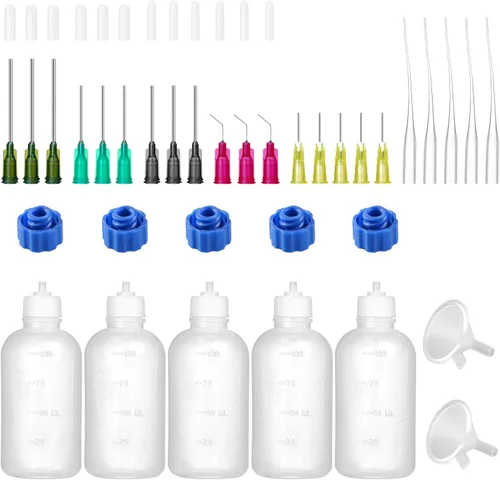 Miniatura 9 de Botella de pegamento de 30 ml con aplicador de punta de precisión, botella de aguja con punta de 14 ga, 16 ga, 18 ga, 20 ga, 25 ga, aplicador