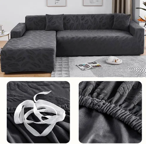 Miniatura 5 de Fundas de sofá modular, funda de sofá jacquard elástica para sofá en forma de L, suave, antideslizante, resistente al desgaste, protector de muebles