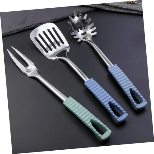 Miniatura 2 de Utensilios de cocina de acero inoxidable Set de utensilios de cocina con fácil almacenamiento colgante Color aleatorio