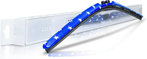 Miniatura 10 de Clix Wipers - Limpiaparabrisas de repuesto de 24 pulgadas para automóvil, cromado dorado (paquete de 1) limpiaparabrisas universal con clip y marco