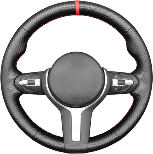 Miniatura 27 de MEWANT - Funda para volante de automóvil cosida a mano de Athsuede para BMW F87 M2 F80 M3 F82 M4 M5 F12 F13 M6 F85 X2 X5 M F86 X6 M F33 F30 M