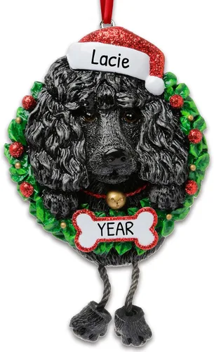 Miniatura 24 de Adornos de Navidad personalizados para perros de Elfos 2024 – Corona Shih Tzu para la primera Navidad de los amantes de los perros