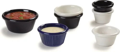 Miniatura 6 de Carlisle FoodService Products 4312603 Ramequín San Smooth 6 O, 1.8 pulgadas de alto, 3.9 pulgadas de ancho, 3.9 pulgadas de largo, San, negro