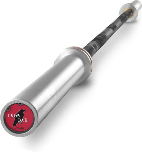 Miniatura 3 de XMark CROWBAR - Barra olímpica de levantamiento de pesas, barra olímpica de 7 pies, discos de peso de diamante negro y barras de pesas disponibles