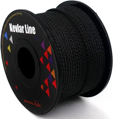 EMMAKITES Cuerda trenzada 100% kevlar, hilo para tensión para actividades en exteriores, tácticas y de supervivencia y para otros fines