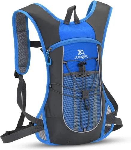 Miniatura 14 de Clape Mochila de hidratación para correr, ciclismo con vejiga de hidratación de 2 litros, mochila de agua ligera y portátil, mochila transpirable