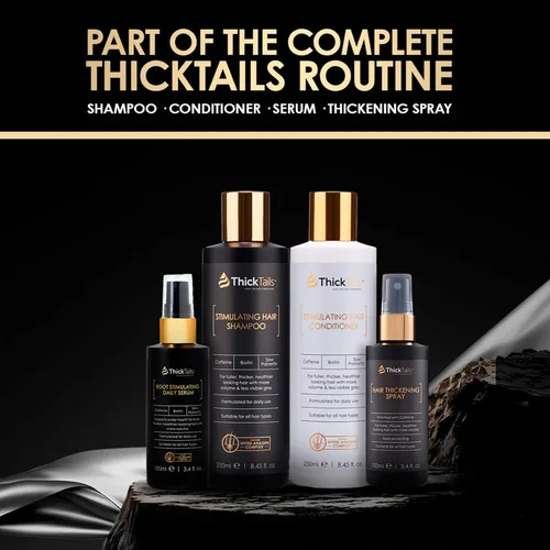 Miniatura 8 de ThickTails Acondicionador para el crecimiento del cabello para mujeres con biotina, cafeína y palma enana americana, acondicionador espesante sin