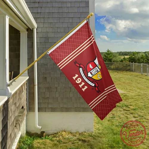 Miniatura 5 de BBGreek Kappa Alpha Psi Fraternity Parafernalia - Bandera grande para colgar en la pared, 3 x 5 pies, diseño con escudo