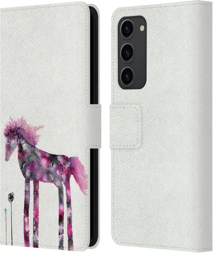 Miniatura 15 de Head Case Designs Officially Licensed Wyanne Blue Watercolour Bear Animals 2 Leather Wallet Case Compatible with Samsung Galaxy S23+ 5G