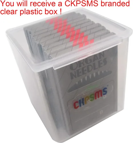 Miniatura 4 de Agujas Organ - 100 Agujas Organ DBXK5 de Punta Redonda Compatibles con/Reemplazo para Máquinas de Bordado Industriales de la Marca Tajima