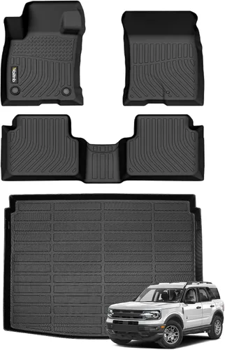 Miniatura 102 de Tapetes de piso para todo clima y forro de carga con respaldo para Chevrolet Suburban de 7 asientos 2021-2025 / GMC Yukon XL de 7 asientos