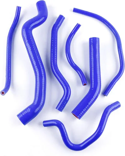 Miniatura 4 de Mangueras de refrigerante de radiador de silicona de rendimiento de 3 capas de 0.177 in 7 piezas para Yamaha FZ1 FZ-1 06 07 08 09 10 (negro)