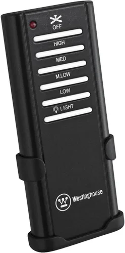 Miniatura 6 de Westinghouse 7205900 Alta Vista, ventilador de techo LED moderno con luz y control remoto, 52 pulgadas, acabado negro mate, vidrio esmerilado ópalo