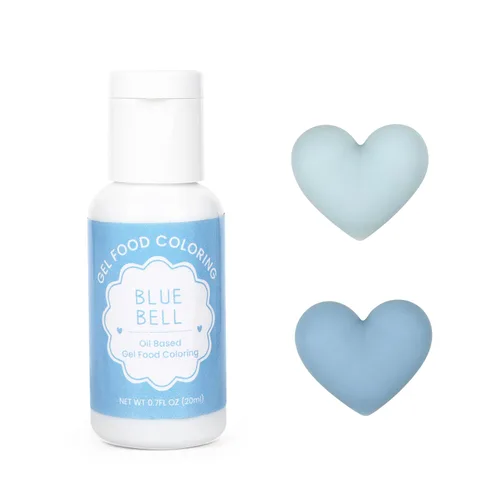 Colorante de alimentos a base de aceite para chocolate, gel de colorante comestible azul campana de base de aceite de 20ml para decoración de