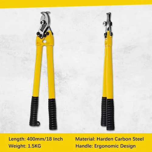 Miniatura 2 de AUPREX Cortador de cable resistente de 18 pulgadas con mango largo, cortador de cable de acero al carbono endurecido para cable de aluminio, alambre