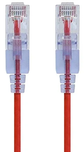 Miniatura 36 de Monoprice Cat6A - Cable de conexión Ethernet de 6 pulgadas, negro, UTP, 30 AWG, 10G, cable de cobre puro desnudo, sin enganche, RJ45, serie SlimRun