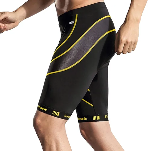 Miniatura 6 de Santic Pantalones cortos de ciclismo para hombre, pantalones cortos de ciclismo acolchados para hombre, pantalones cortos de ciclismo transpirables