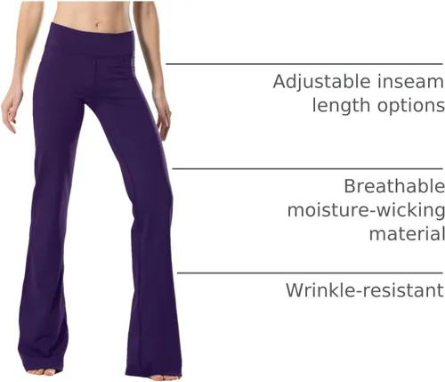 Miniatura 101 de Safort Pantalones de yoga con entrepierna de 28" 30" 32" 34"más amplios en la parte inferior para botas altas, 4 bolsillos, UPF50+