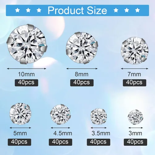 Miniatura 2 de 280 diamantes de imitación para coser, diamantes de imitación de PAGOW con garra plateada, adornos para vestidos de novia, bolsos, zapatos