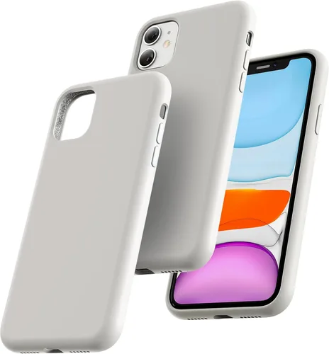 Miniatura 16 de TOCOL Funda delgada de silicona para iPhone 13 de 6.1 pulgadas, ajuste preciso, antideslizante, protección contra caídas, verde alpino