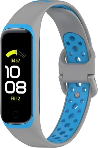 Miniatura 4 de Bandas compatibles con Samsung Galaxy Fit 2 pulseras de silicona de dos tonos de silicona colorida transpirable para Galaxy Fit 2 SM-R220 Fitness