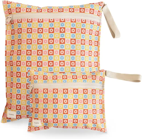 Miniatura 12 de mushie - Bolsas resistentes al agua para artículos húmedos Bolsas reutilizables grandes y pequeñas para artículos de bebé y viajes Bolsillos