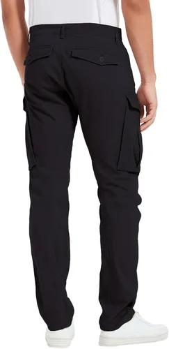 Miniatura 2 de Plaid&Plain Pantalones cargo ajustados con rodillas articuladas para hombre