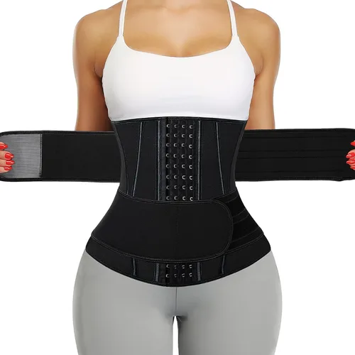 Miniatura 11 de KIWI RATA Entrenador de Cintura de Neopreno para Sauna Corsé Cinturón de Sudor para Mujeres Banda Ceñidora de Compresión para Entrenamiento Fitness