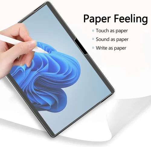 Miniatura 4 de Adeway [Paquete de 2] Protector de pantalla de papel para Microsoft Surface Go 4/3/2/1 (LCD 10.5 pulgadas) Mate/Vidrio templado/como escritura