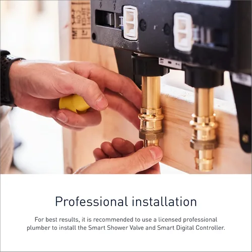 Miniatura 7 de Moen TS3302BL - Controlador de sistema de agua digital inteligente de 2 salidas para válvula de ducha termostática, en color negro mate